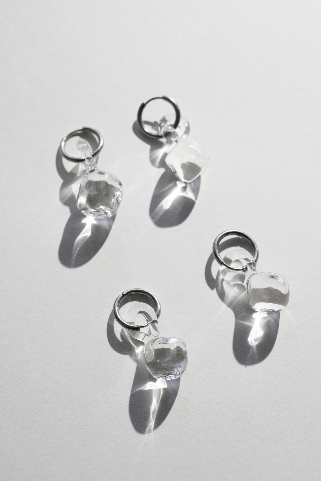 Серьги «Кубики льда»