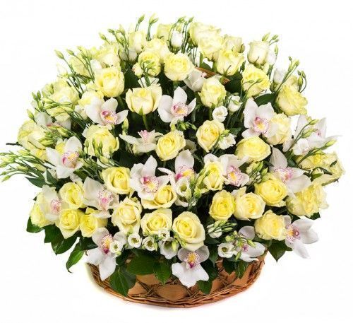 Корзина цветов "Аморе Миа"