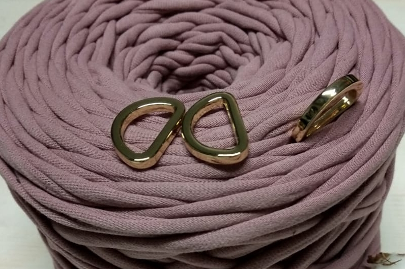 Полукольцо литое толстое 20 мм. Золото