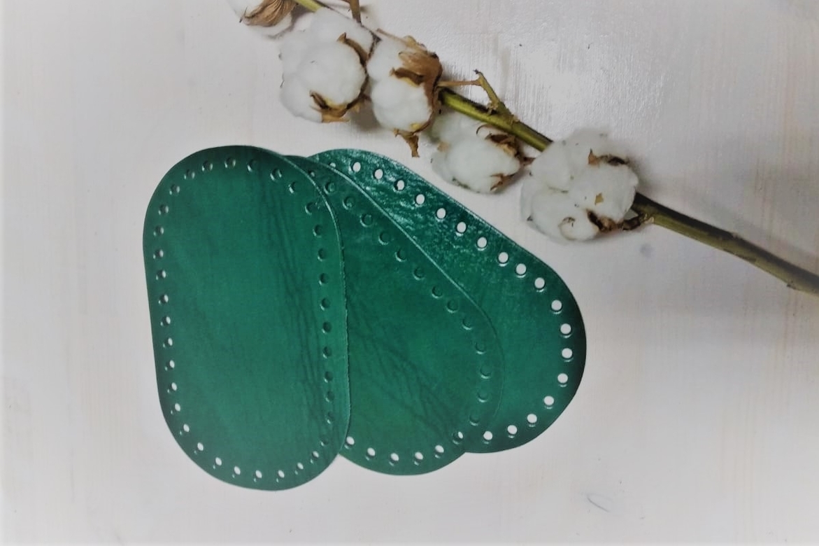 Дно для вязаной сумки или рюкзака, натуральная кожа