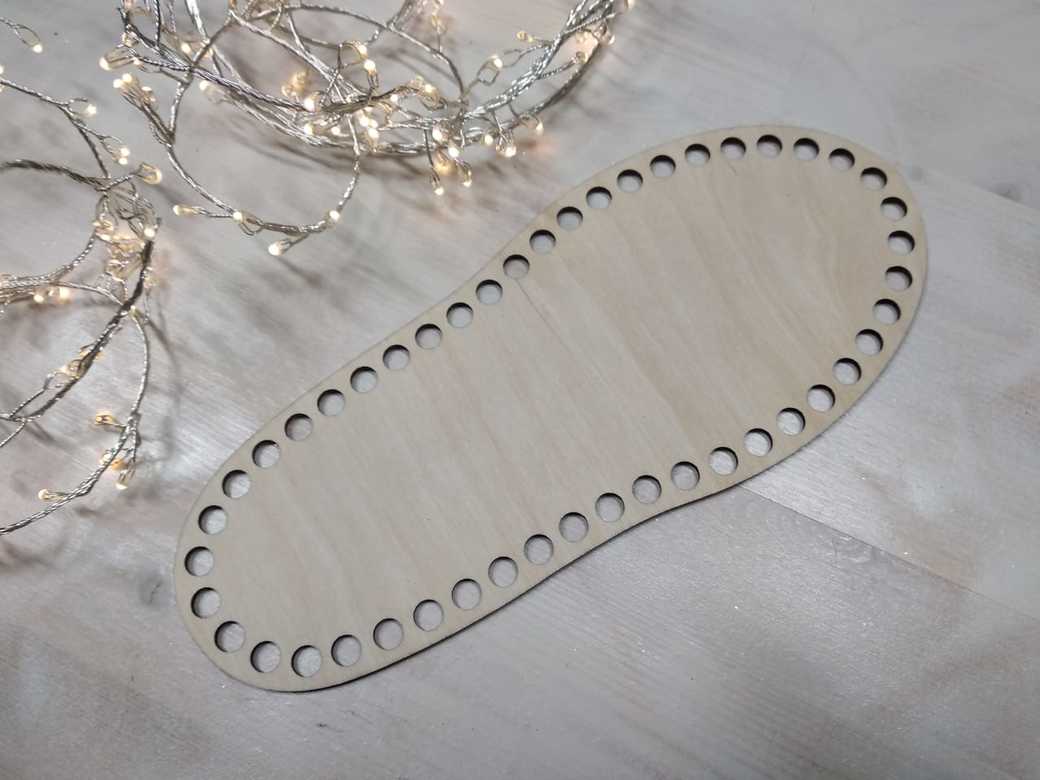 Дно для сапожка деревянное 25 см