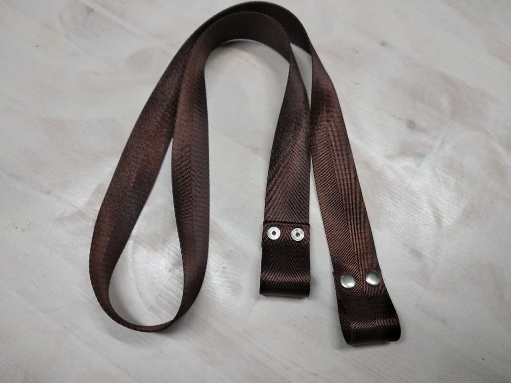 Ремень для сумки на кнопках. Коричневый