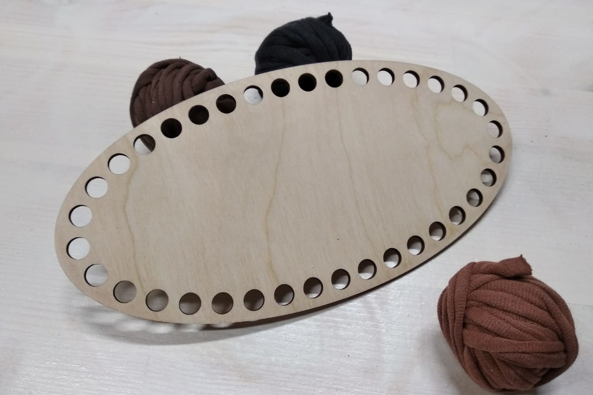 Дно деревянное "Овал"  21х12 см