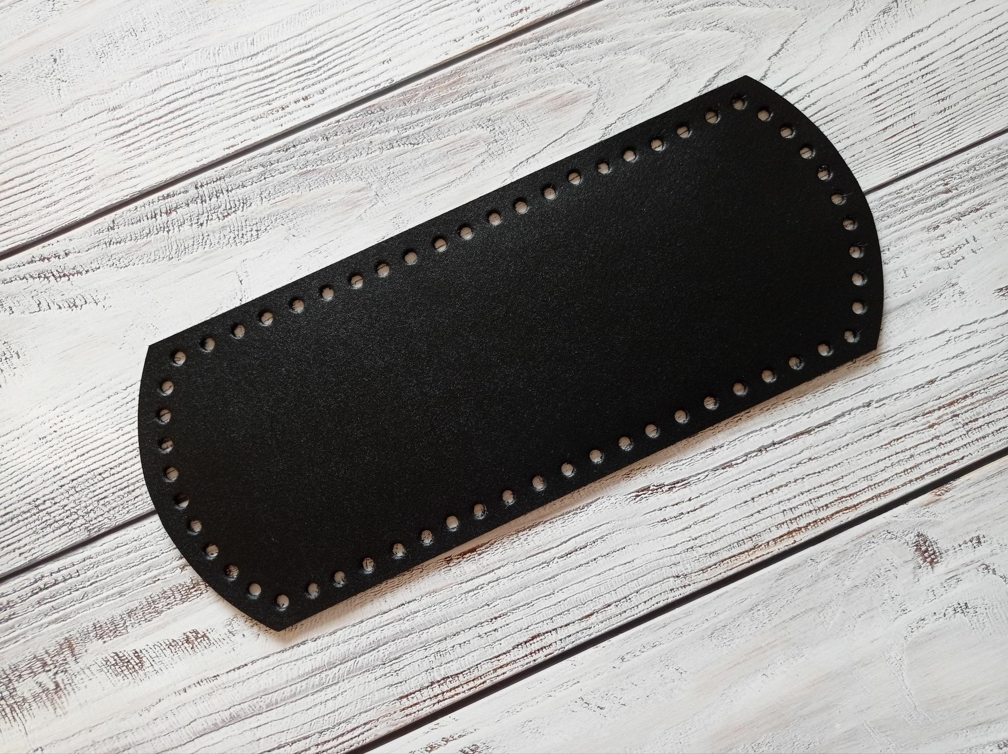 Дно для вязаной сумки/рюкзака 30х12 см. Натуральная кожа. Цвет кожи на выбор.