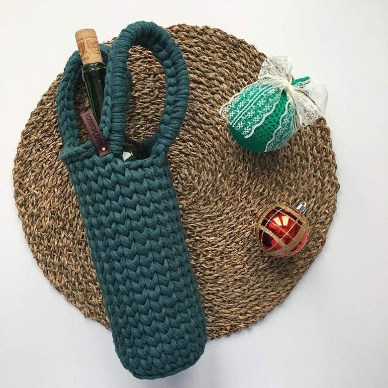 Мастер-класс по вязанию бутылочницы (видео и pdf)