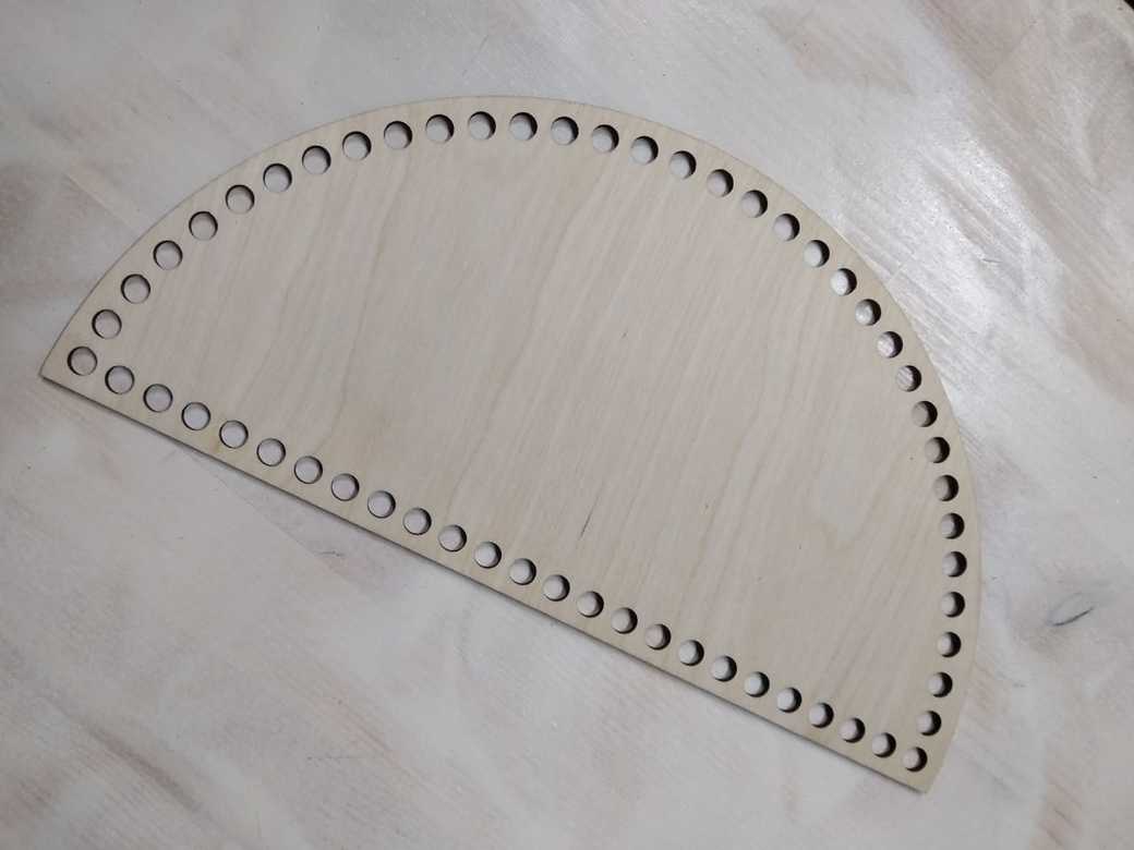 Дно "Полукруг" деревянное - 15х30 см