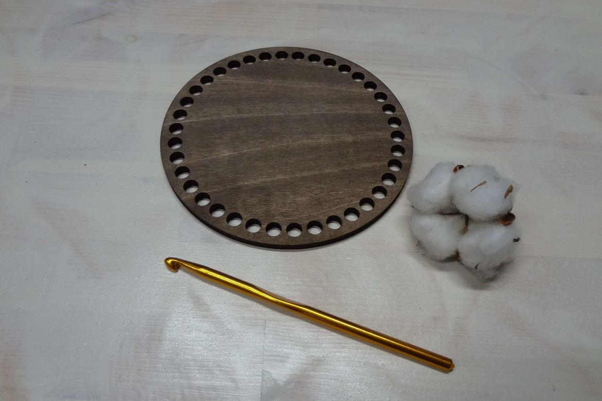 Деревянные донышки для вязания корзинок 15 см