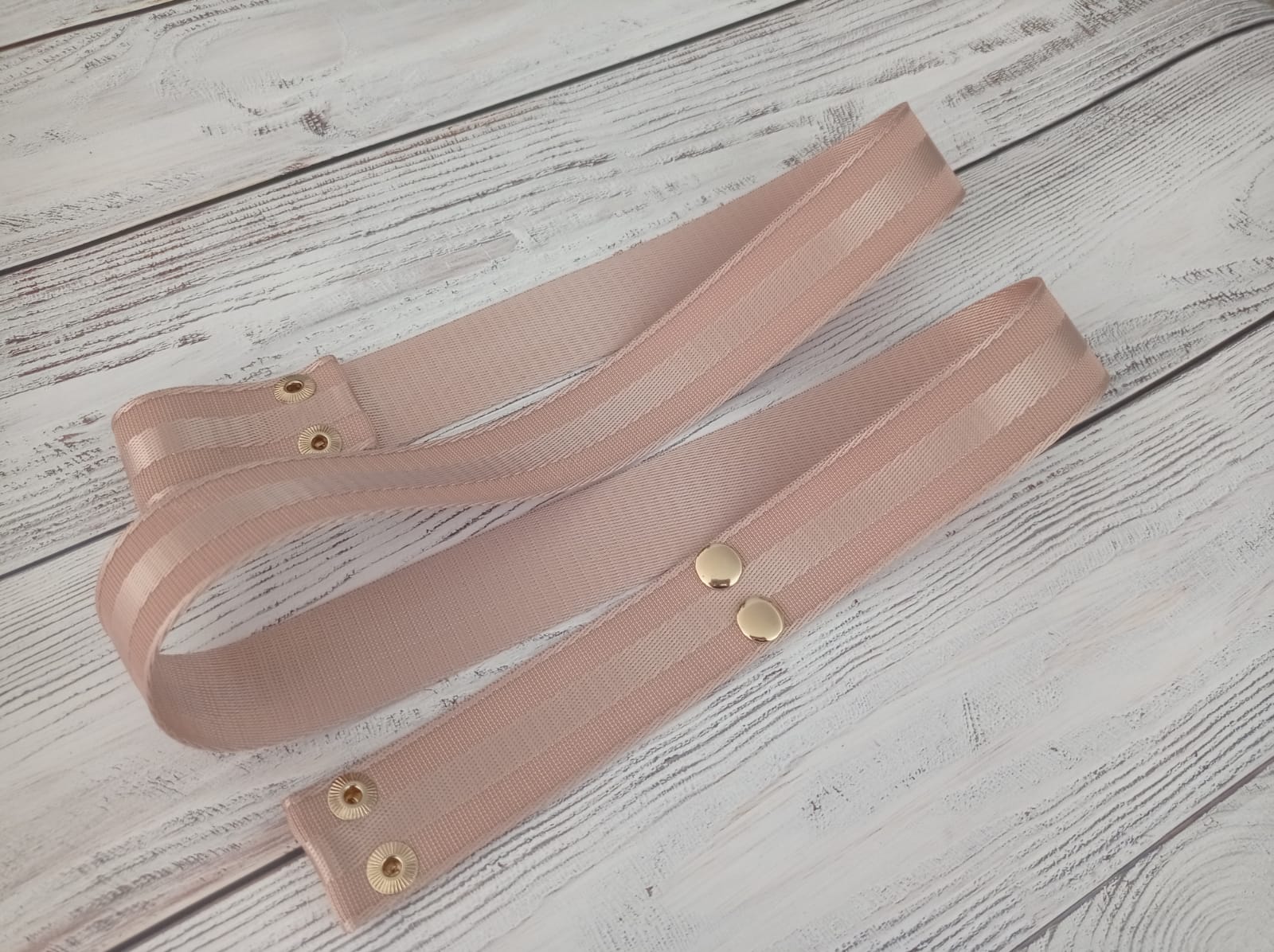 Ремень для сумки на кнопках. Бежевый