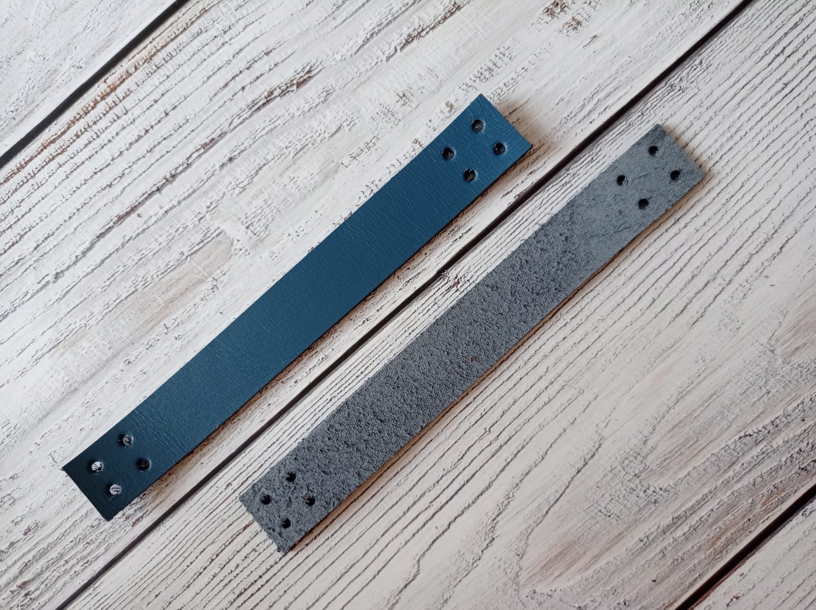 Мини-ручки 1 пара (2 шт.)  шириной 2 см, длина на выбор. Цвет кожи - джинс