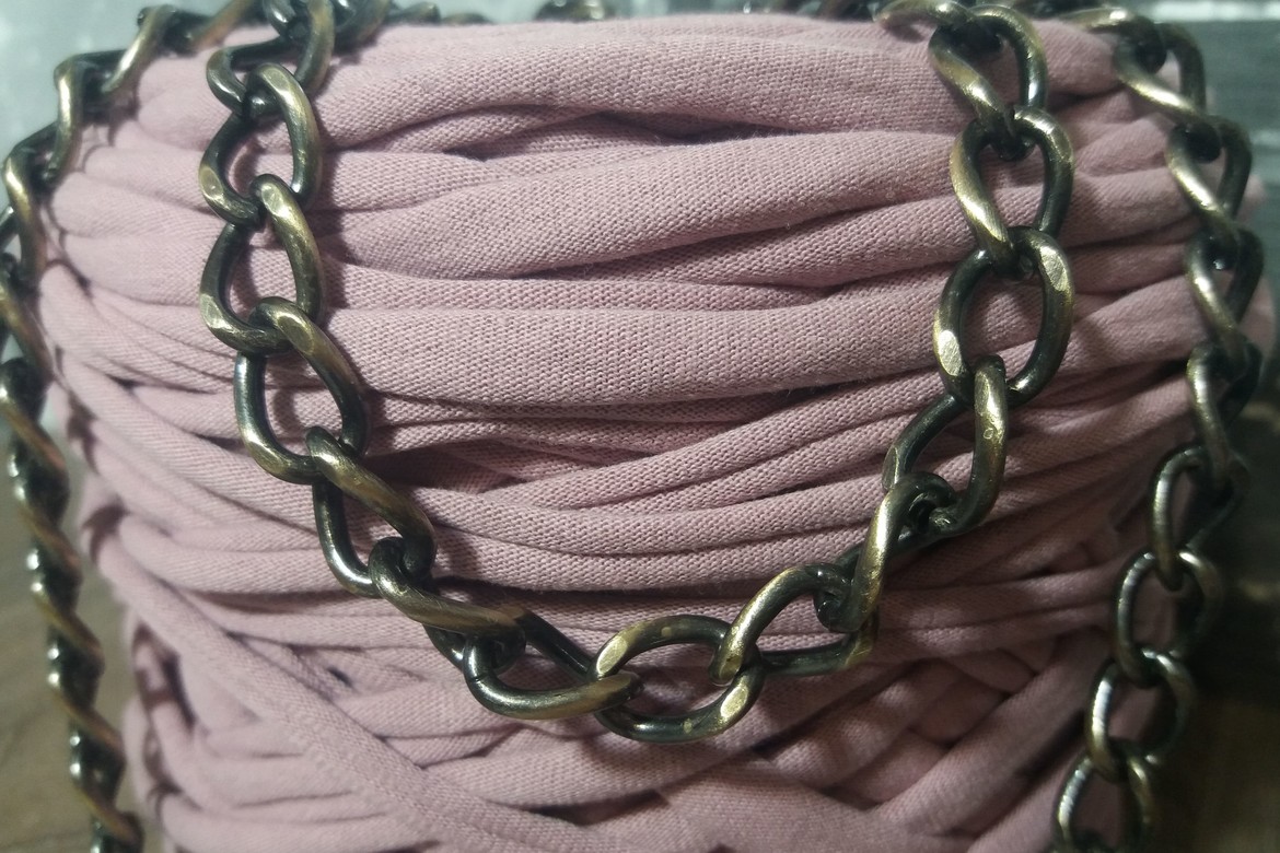 Цепь 10 мм ширина (цена за 10 см). Бронза