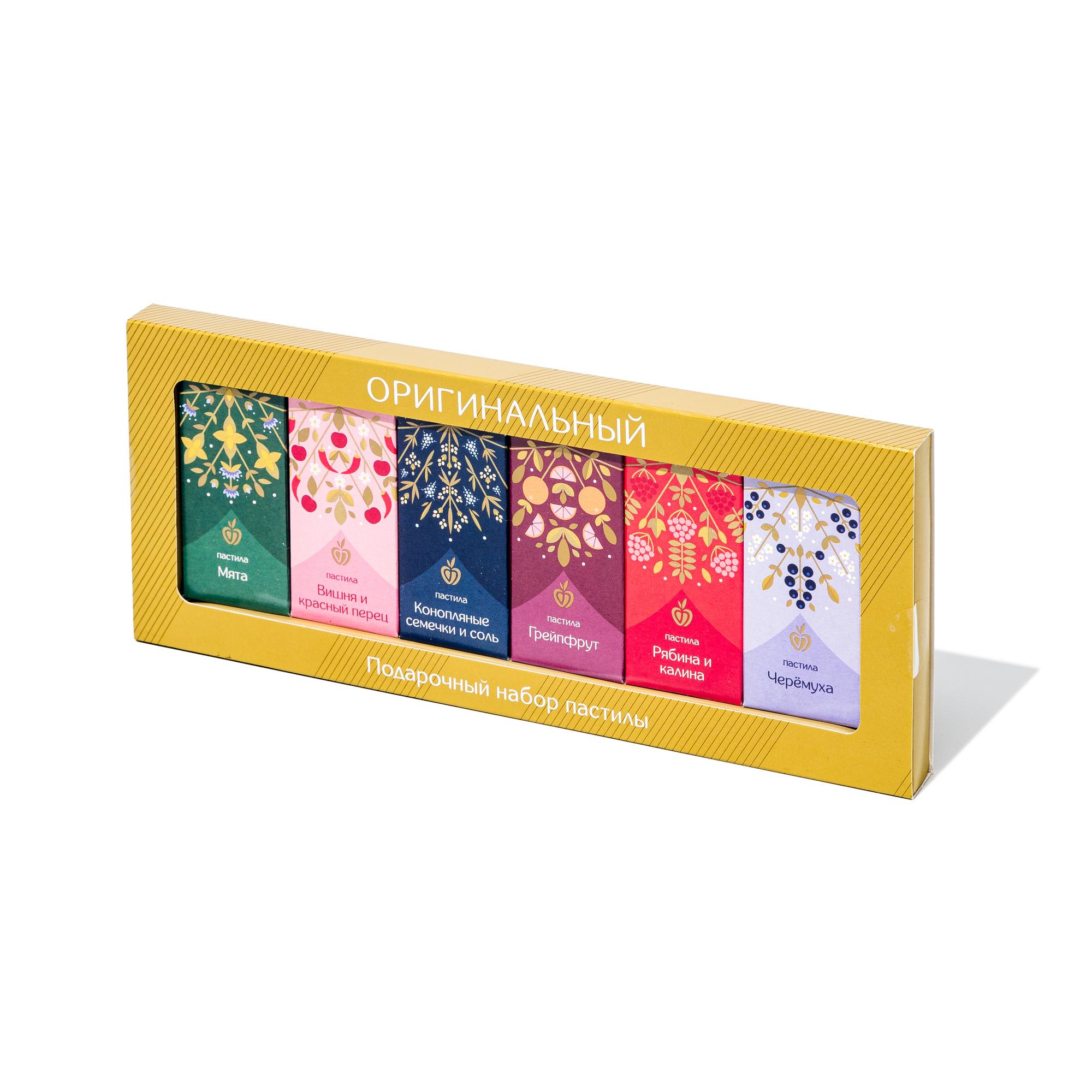 С090. Подарочная серия. Набор пастилы фруктово-ягодной «Синий», 6 вкусов, 90 г