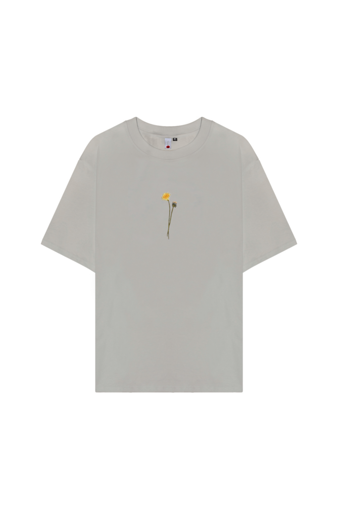 Футболка Гербарий Одуванчик пепел