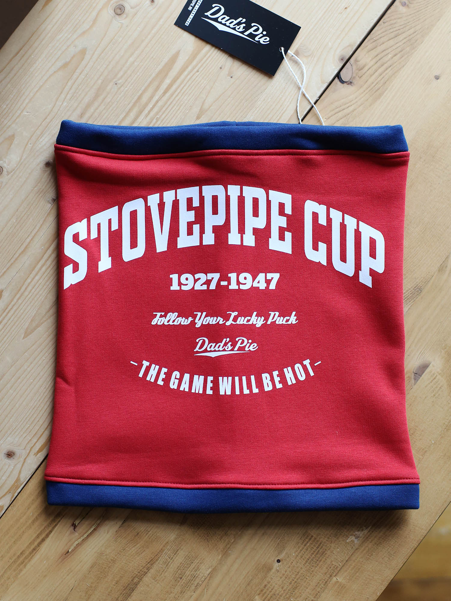 Снуд красно-синий с принтом STOVEPIPE CUP