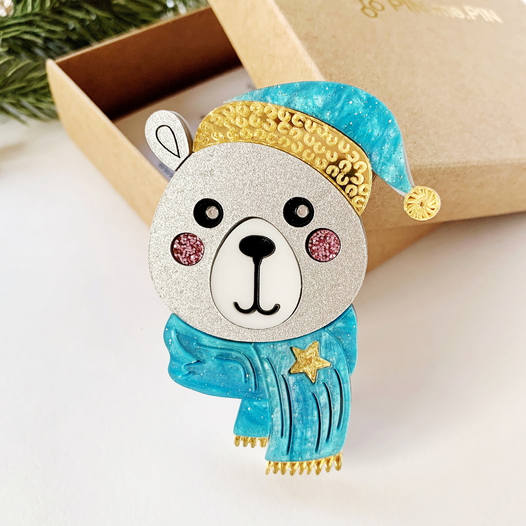 Брошь Мишка