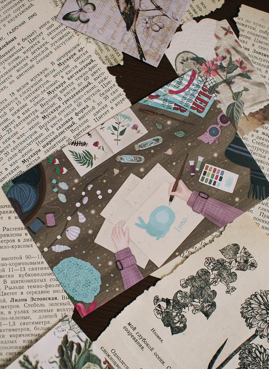 Открытка "Стол Полумны"