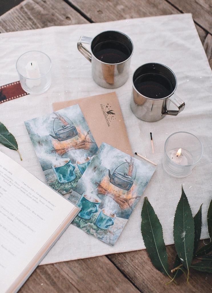 Открытка "Утро в походе"