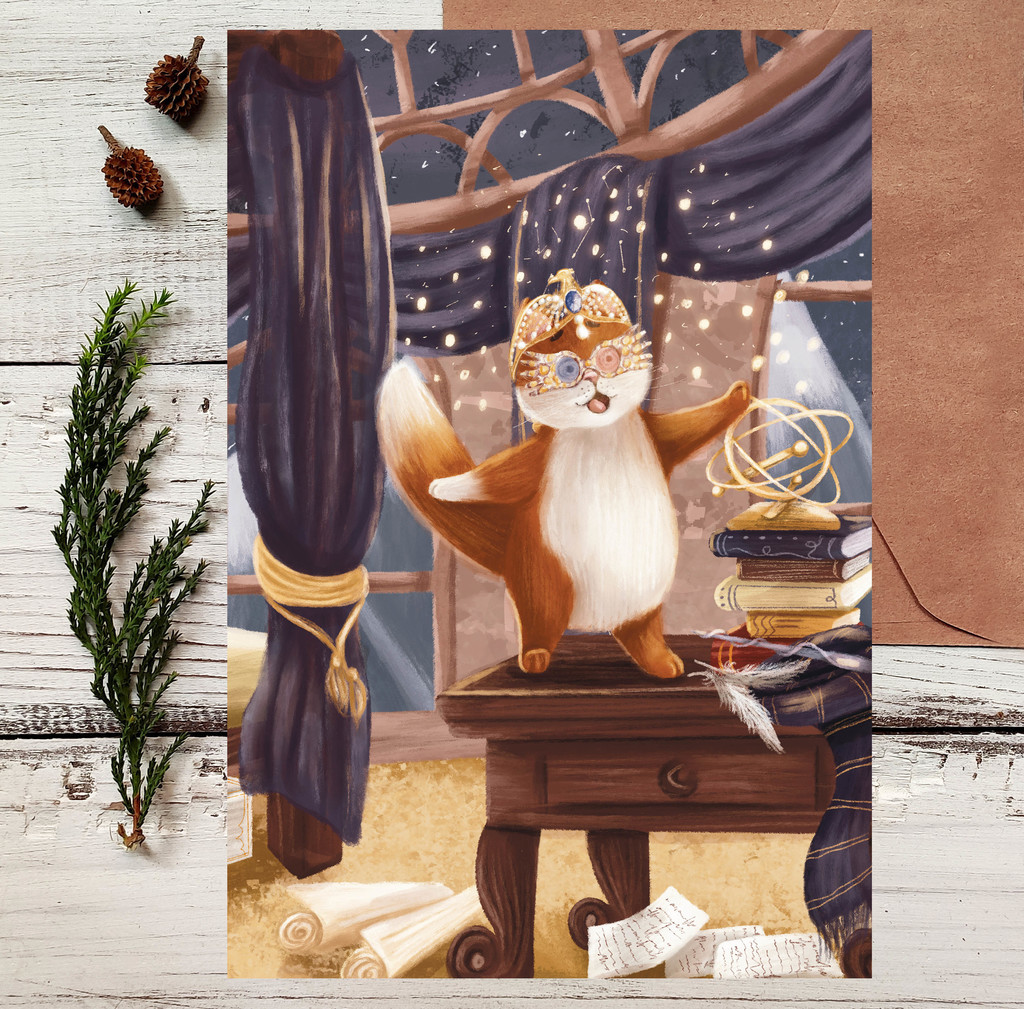 Почтовая открытка "Спальня Когтевран"