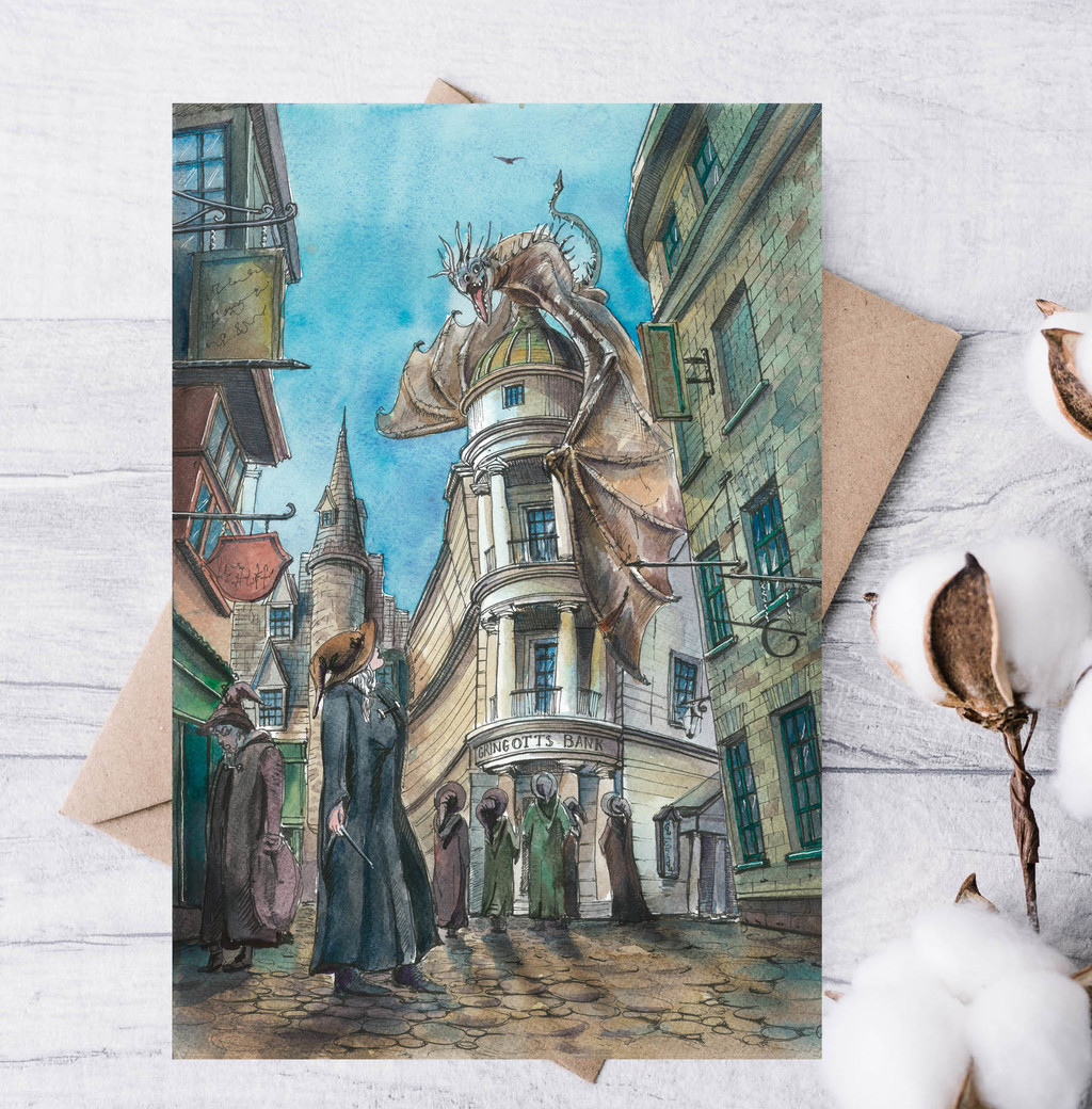 Почтовая открытка "Дракон"