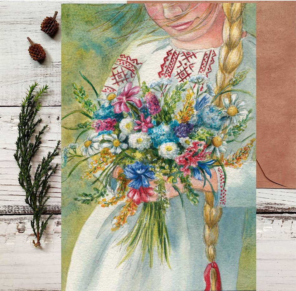 Открытка "Полевой букет"