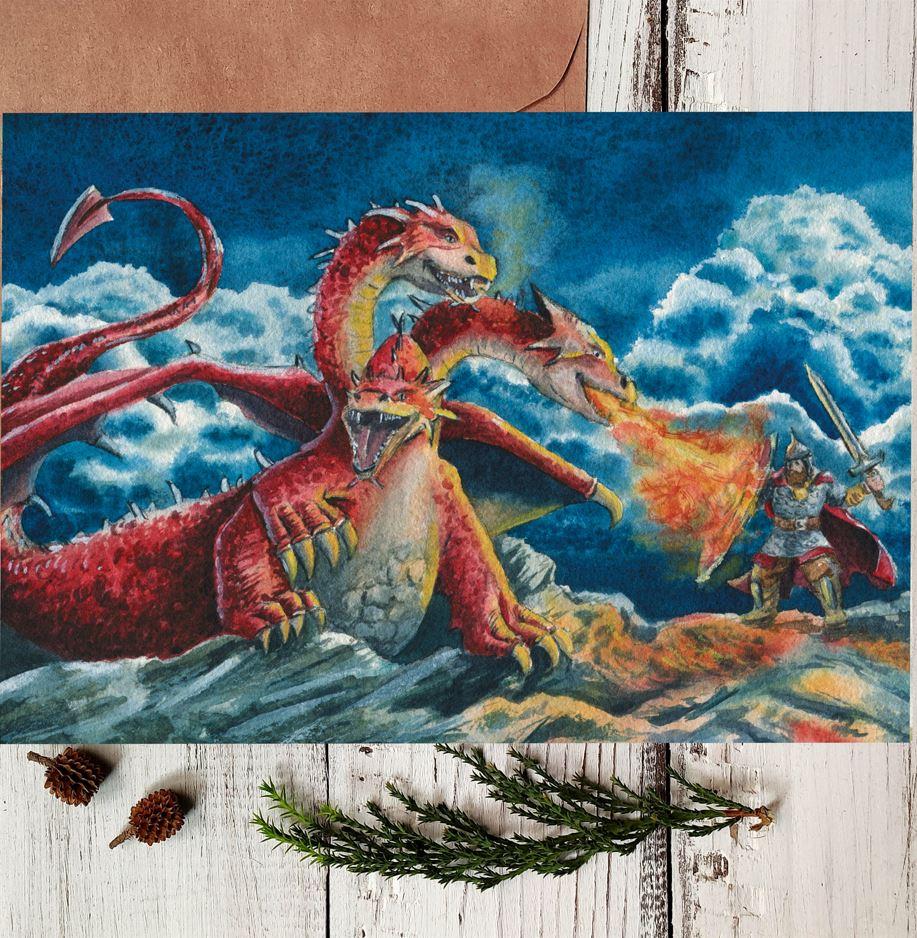 Открытка "Горыныч"