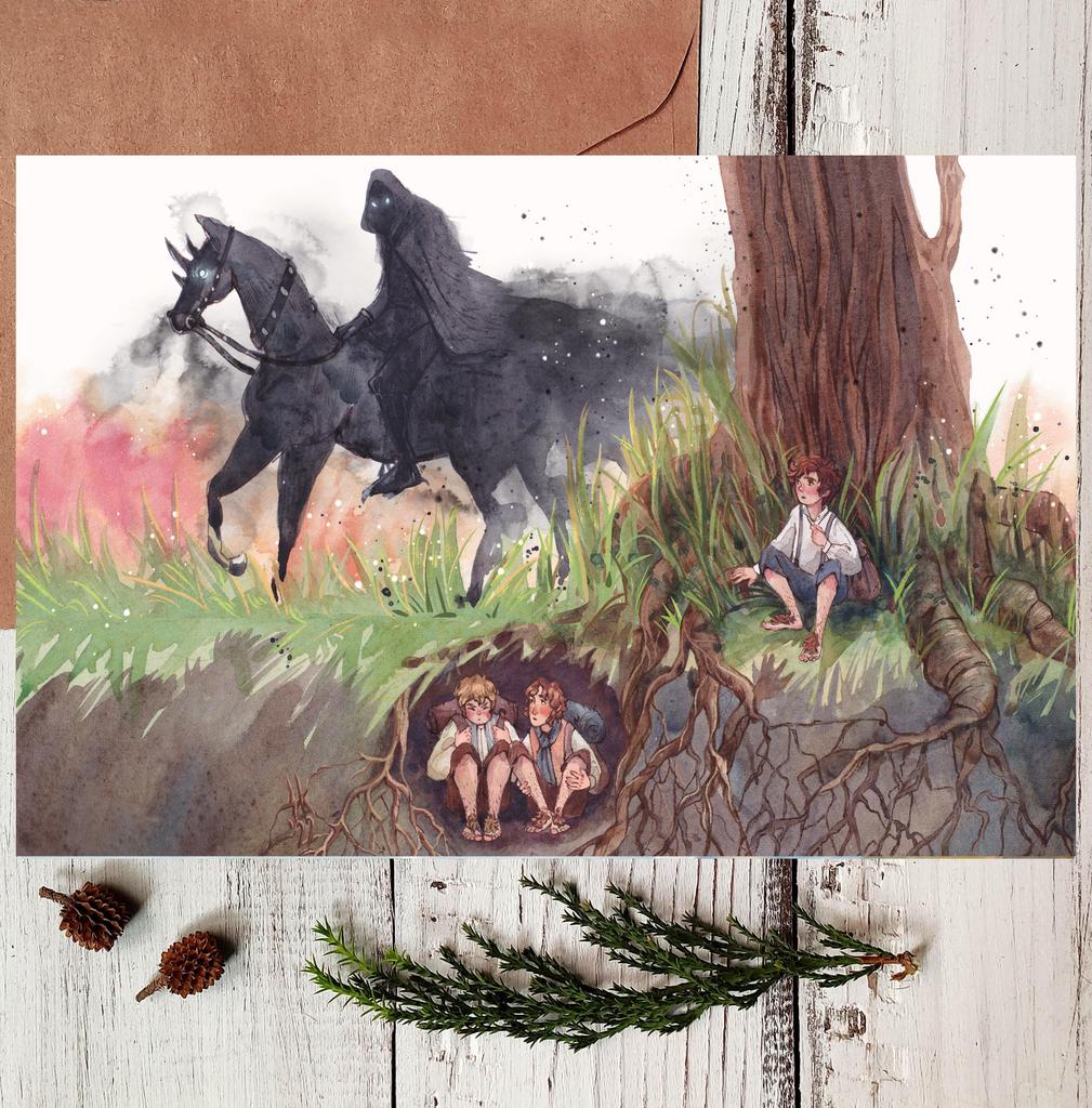 Открытка "Погоня"