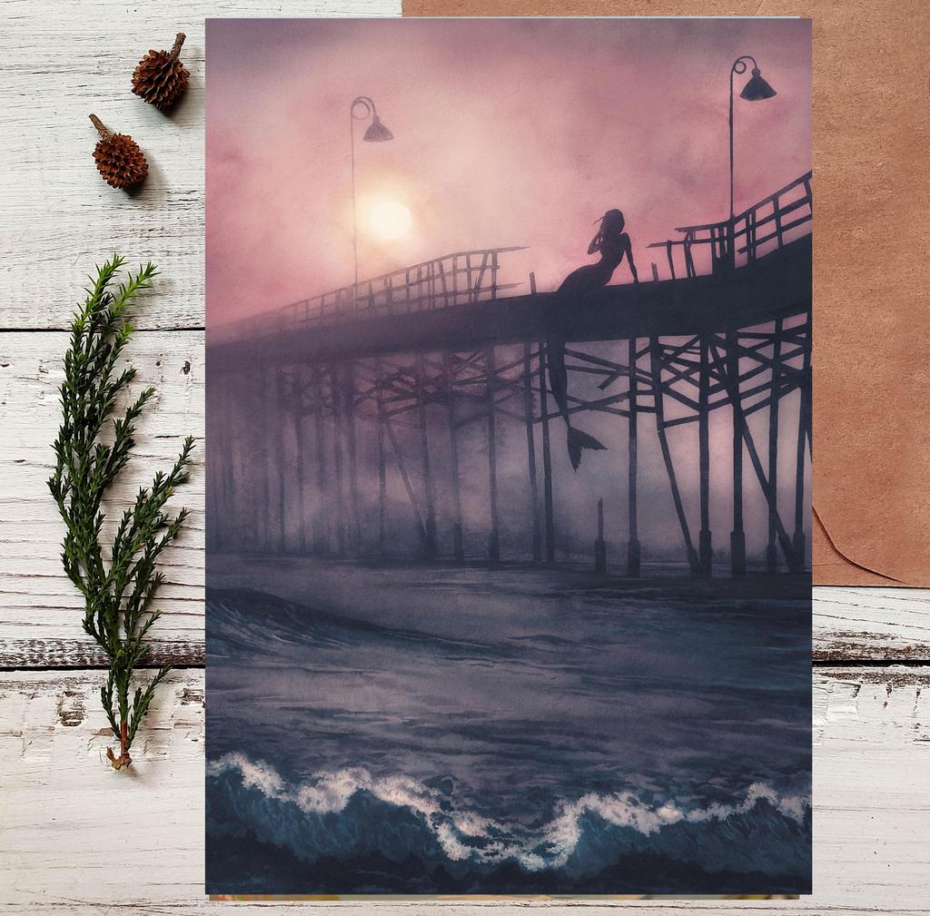 Открытка "На мосту"