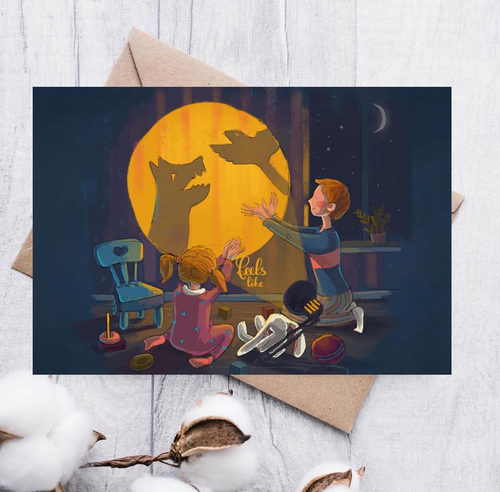 Открытка "Игра теней"