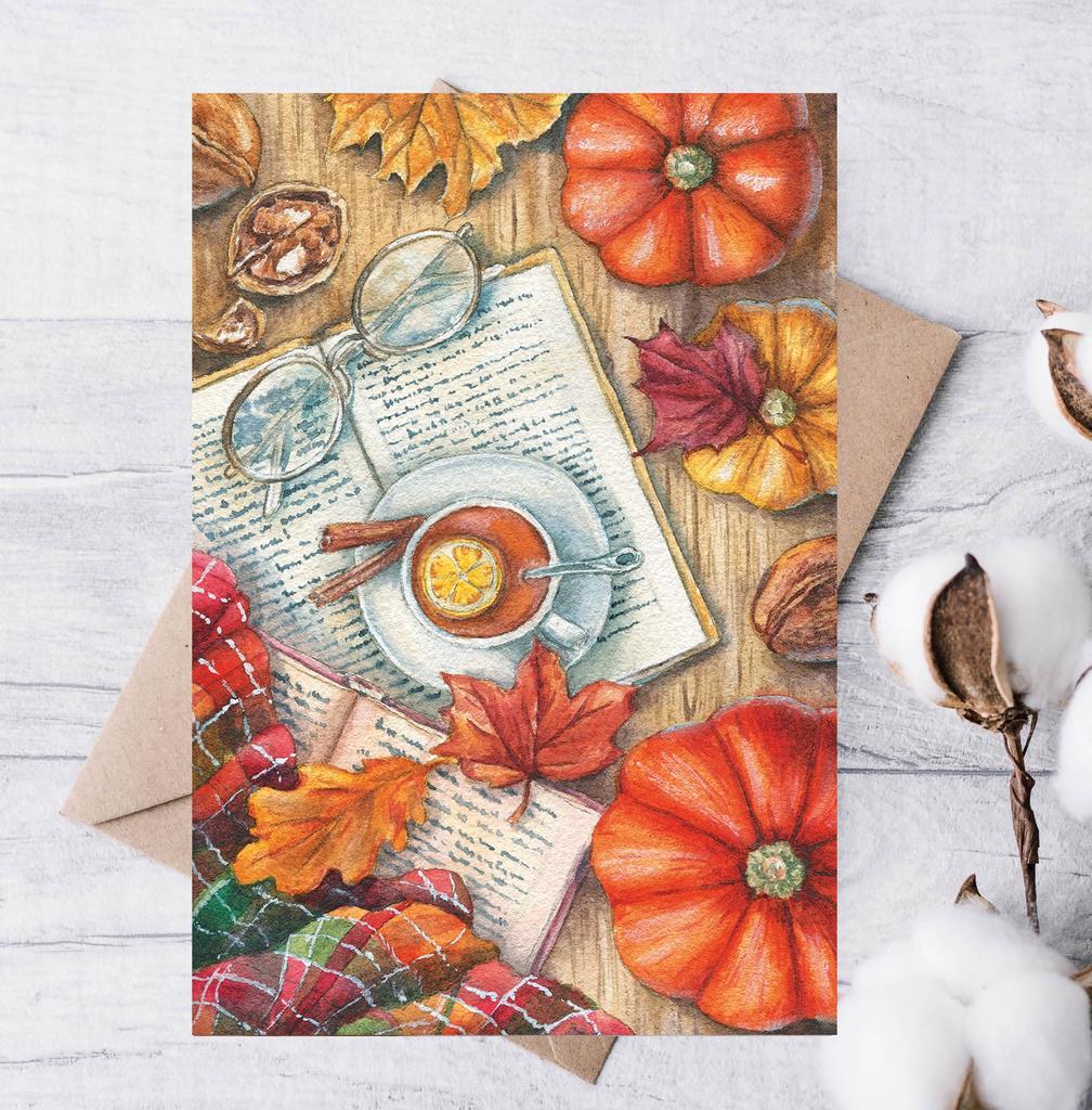 Открытка "Уютная осень"