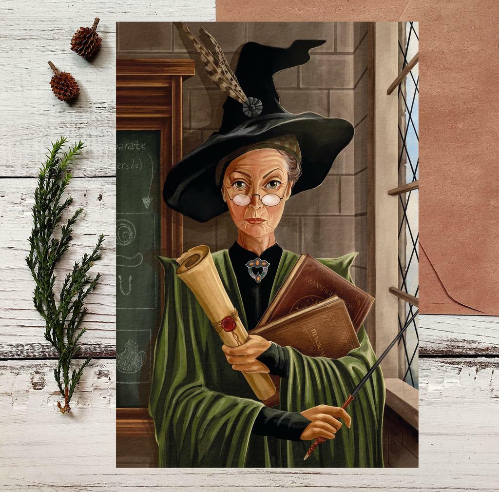 Почтовая открытка "Профессор Макгонагалл"