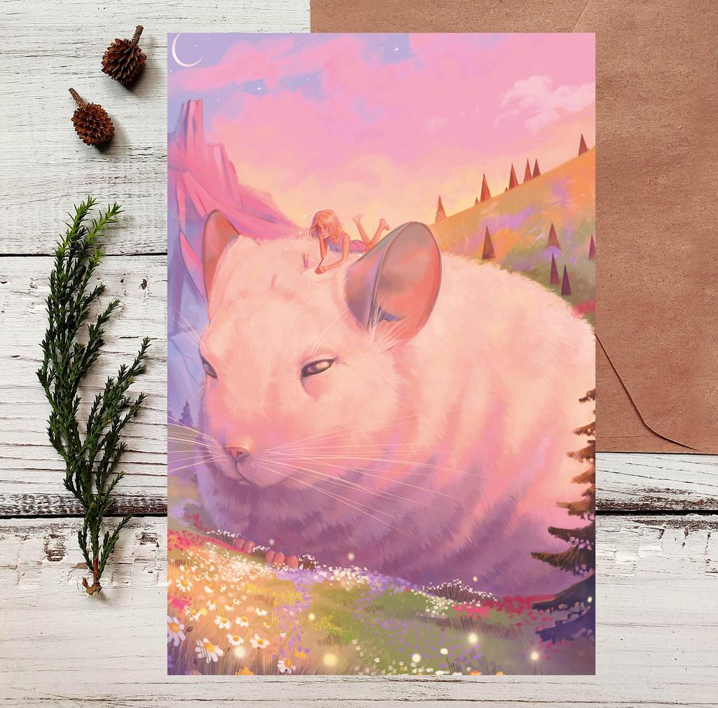 Почтовая открытка "Шиншилла"