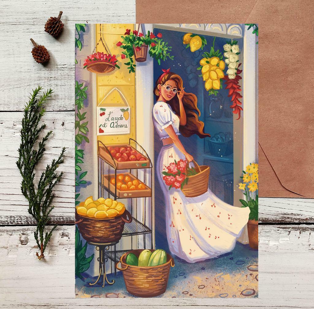 Почтовая открытка "Ярмарка"