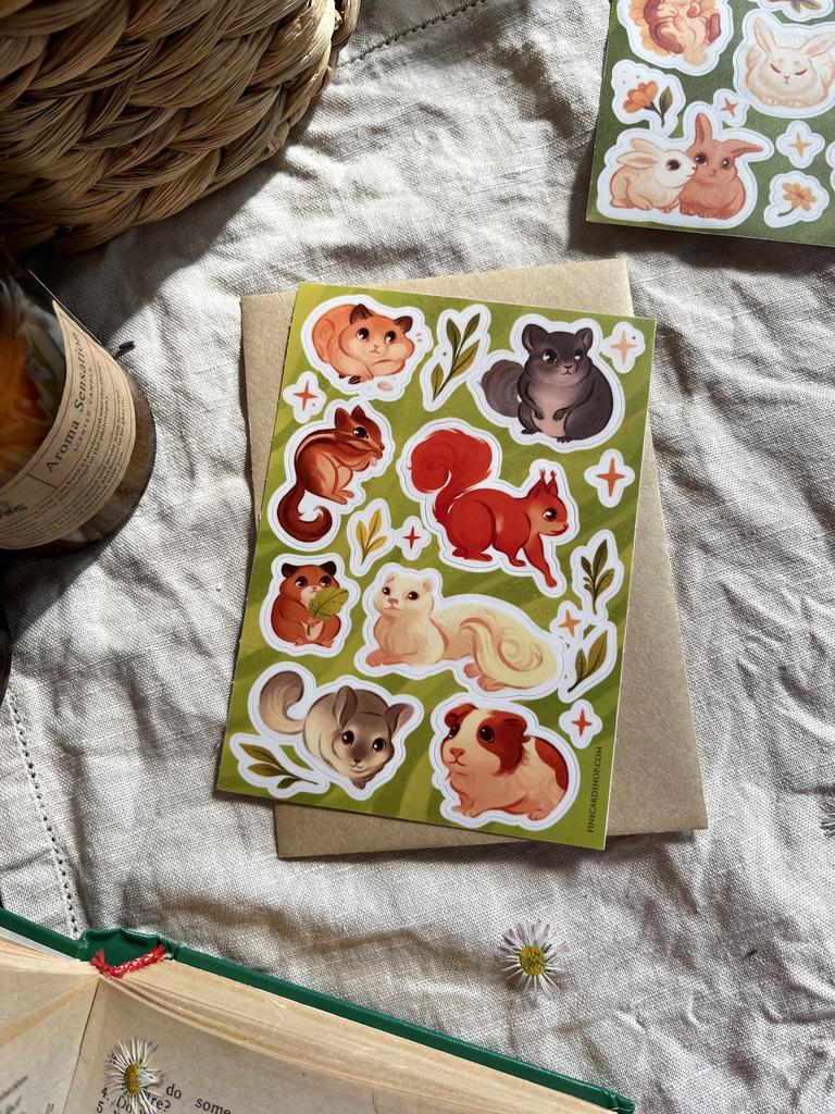 Стикеры А6 "Грызуны"