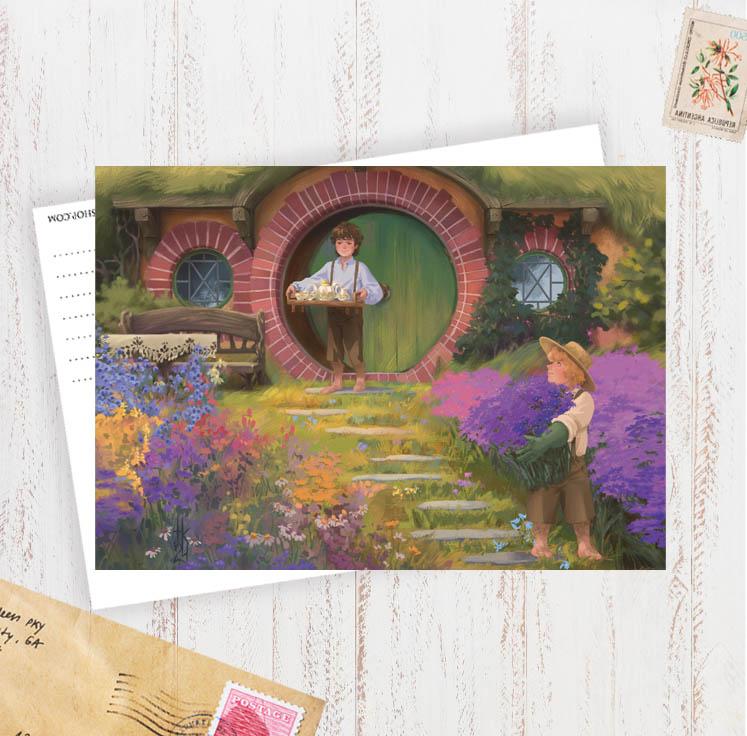 Открытка "Хоббиты"