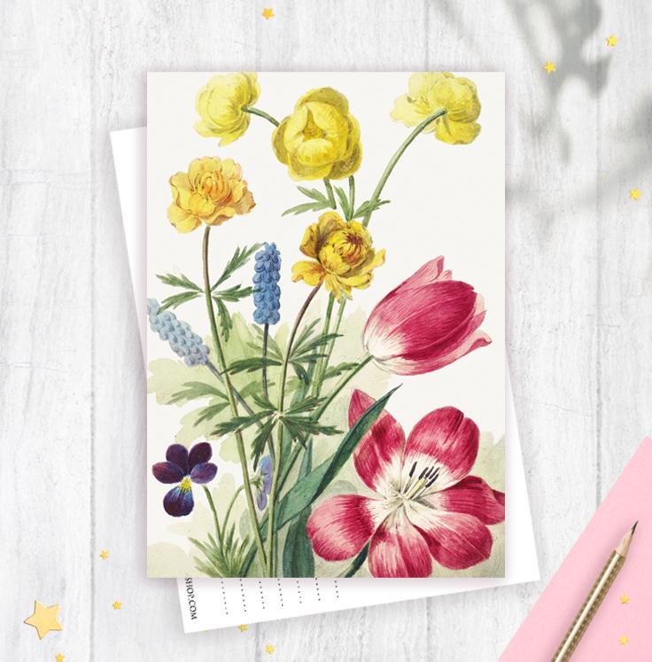 Открытка "Весенний букет"