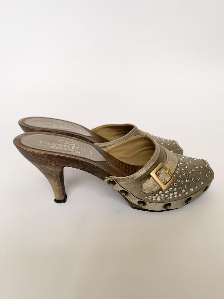 Атласные мюли Valentino Garavani