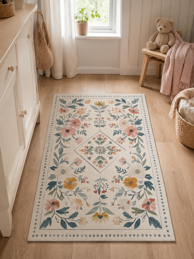 Ковровая дорожка Lante Цветы 80х120 см