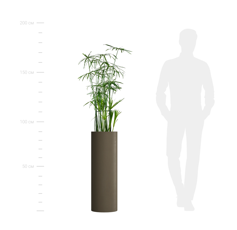 КАШПО CYLINDER D30 H90 OLIVE