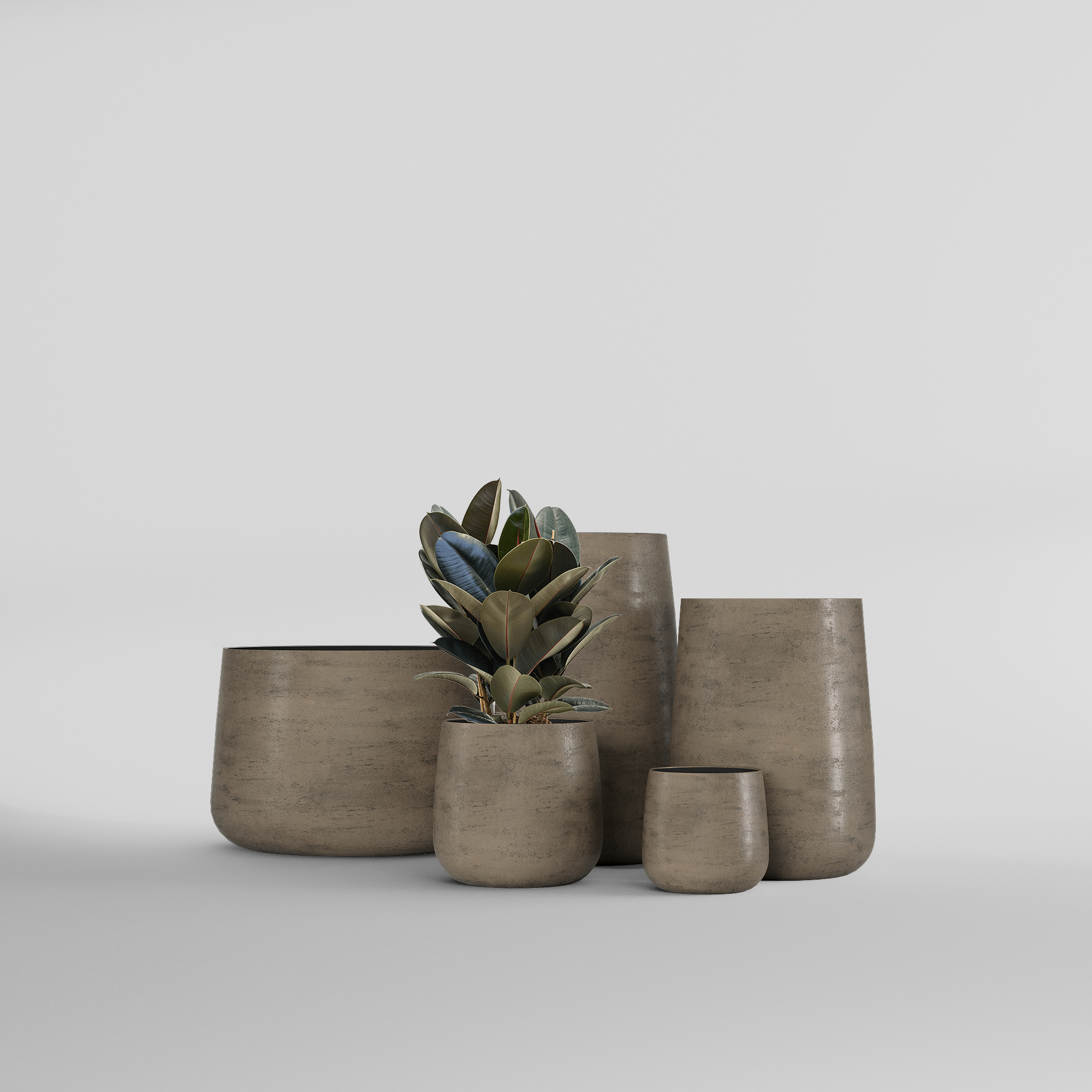 КАШПО CONE D32 H36 SMOKEY GREY