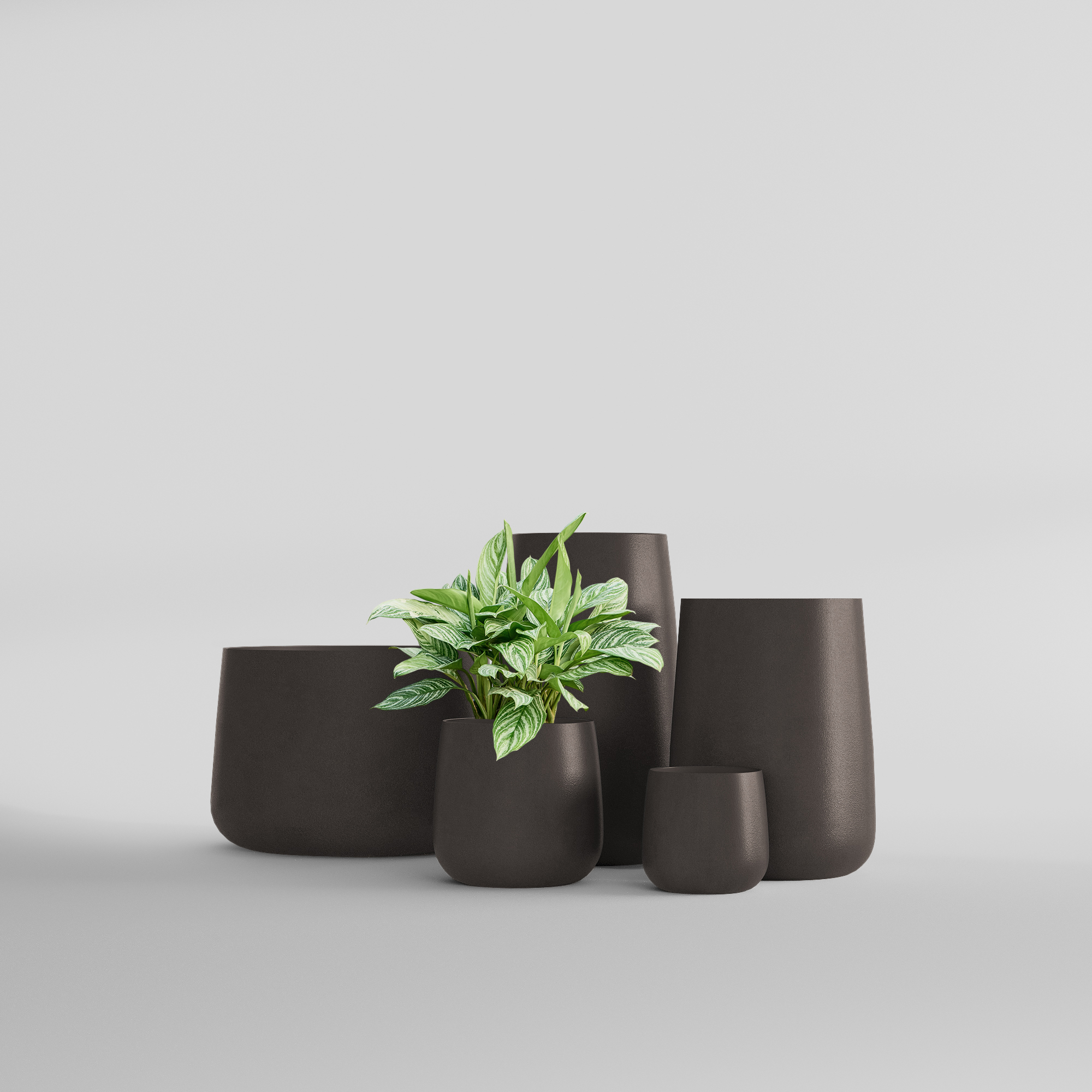 КАШПО CONE D32 H36 CHOCOLATE