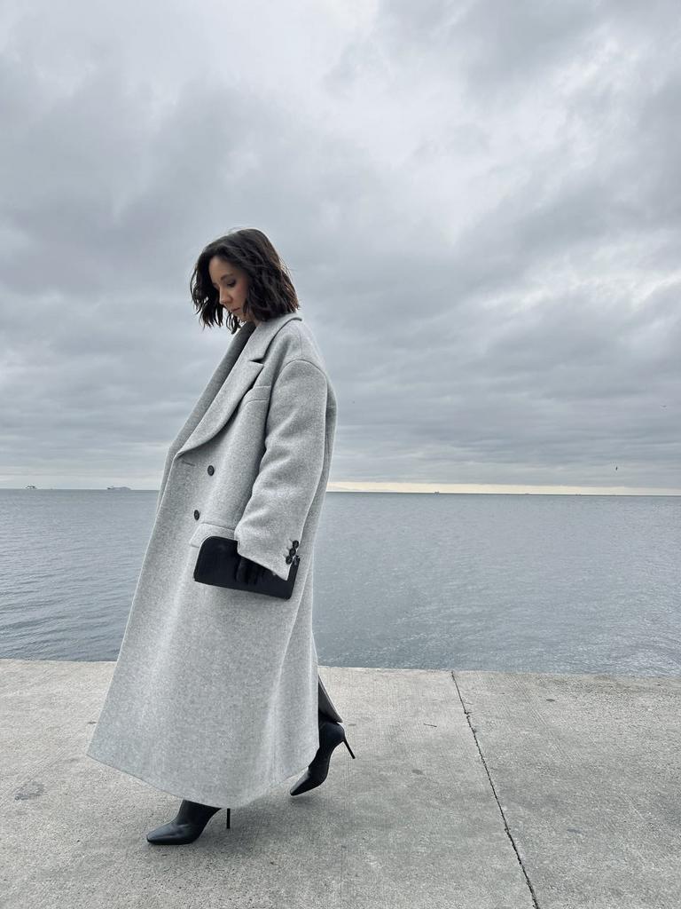 Пальто большое утепленное 4 кармана