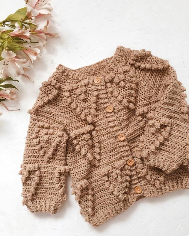 Мастер-класс «Детский сердечковый кардиган»