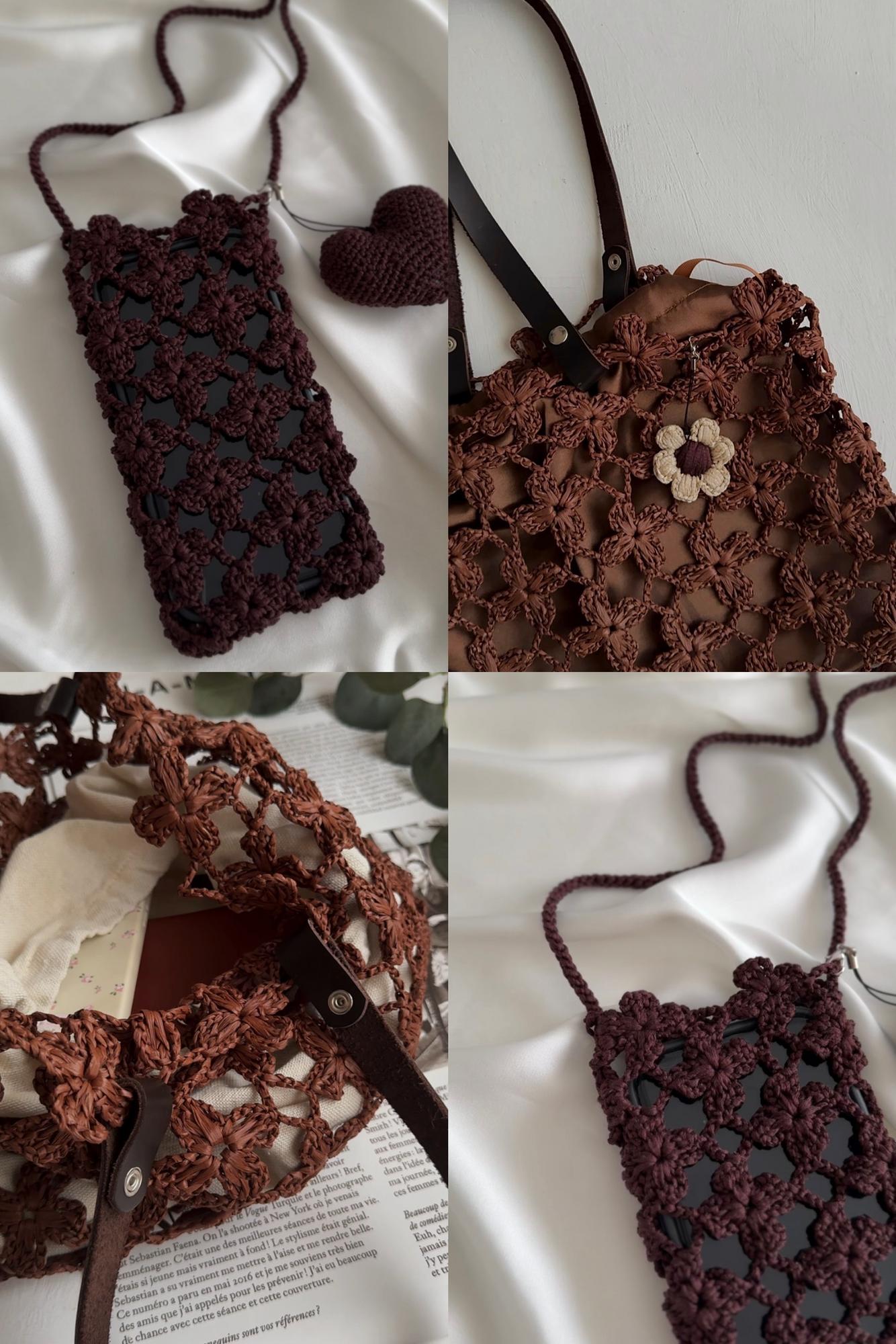 Мастер-класс.  Аксессуары с цветочным узором (чехол для телефона, сумка)