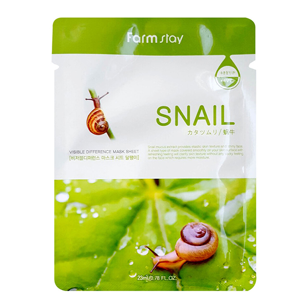 FarmStay Visible Difference Mask Sheet Snail – маска тканевая с экстрактом улитки
