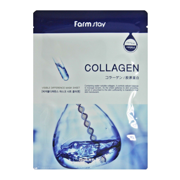 FarmStay Visible Difference Mask Sheet Collagen маска тканевая с коллагеном