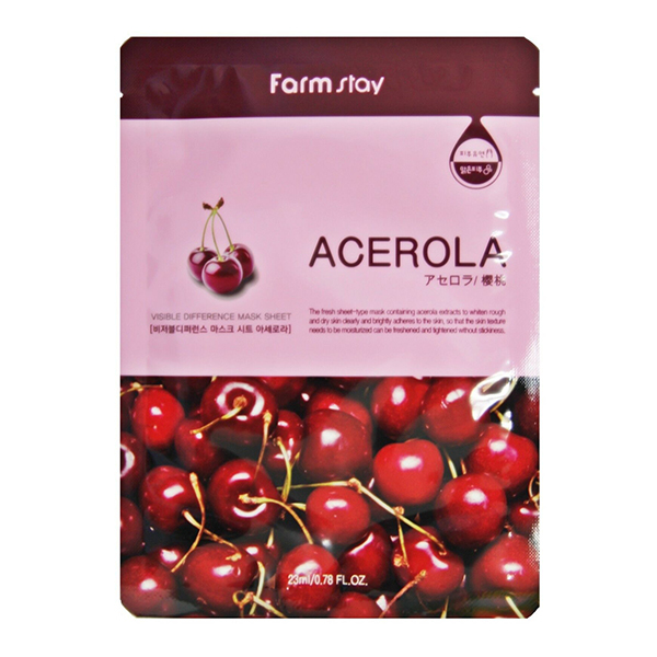 FarmStay Visible Difference Mask Sheet Acerola – маска с экстрактом ацеролы.