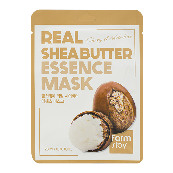 FarmStay Real Shea Butter Essence Mask Тканевая маска с маслом Ши