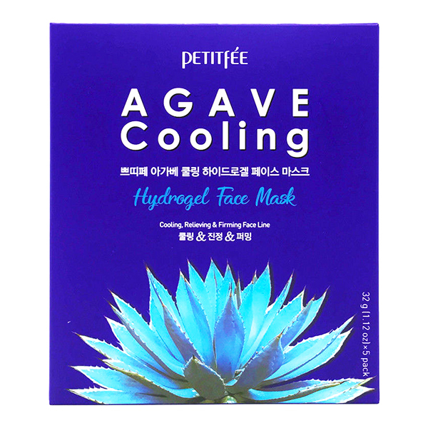 Охлаждающая гидрогелевая маска  с агавой Petitfee Agave Cooling Hydrogel Face Mask