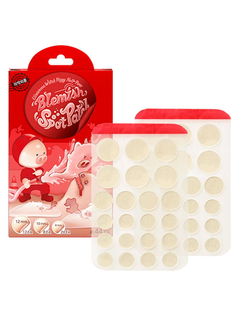 Elizavecca Патчи для проблемной кожи Witch Piggy Hell-Pore Blemish Spot Patch, 44 шт