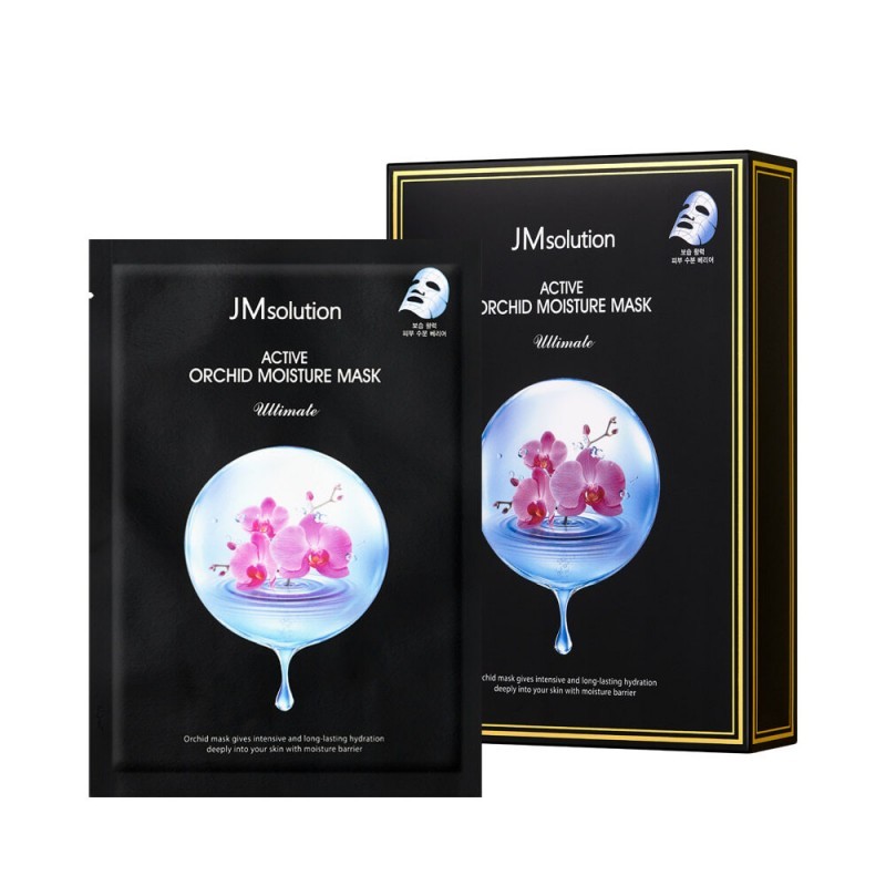 JMSOLUTION УВЛАЖНЯЮЩАЯ МАСКА ДЛЯ ЛИЦА С ЭКСТРАКТОМ ОРХИДЕИ ACTIVE ORCHID MOISTURE MASK ULTIMATE