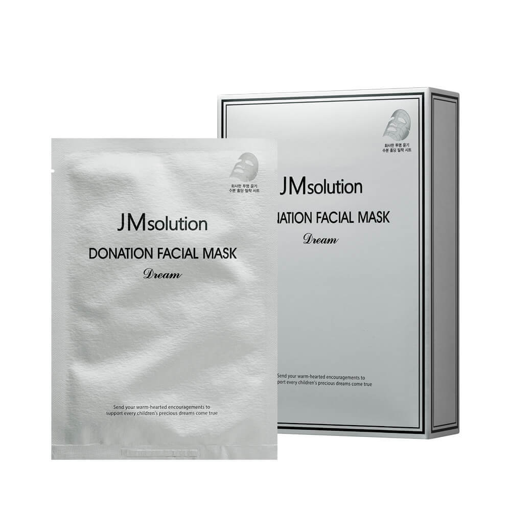 Тканевая маска для осветления кожи с пептидами JMsolution Donation Facial Mask Dream